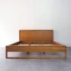 Dipan Tempat Tidur Kayu Jati Minimalis Natural Mid-Century