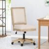 Kursi Kantor Kayu Rustic Minimalis Putar untuk Meja Kerja