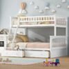 Tempat Tidur Tingkat Anak Twin dengan Laci Bawah