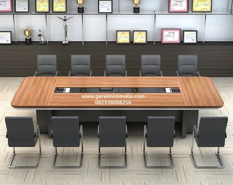 10 Model Meja Rapat Panjang untuk Ruang Meeting Kantor Pilihan Model 8–18 Orang