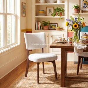 Kursi Cafe Kayu Jati Bantalan Minimalis Modern