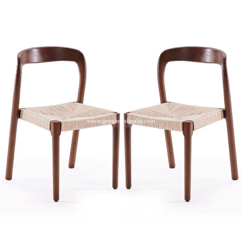 Kursi Cafe Kayu Jati Dudukan Anyaman Scandinavian (2)