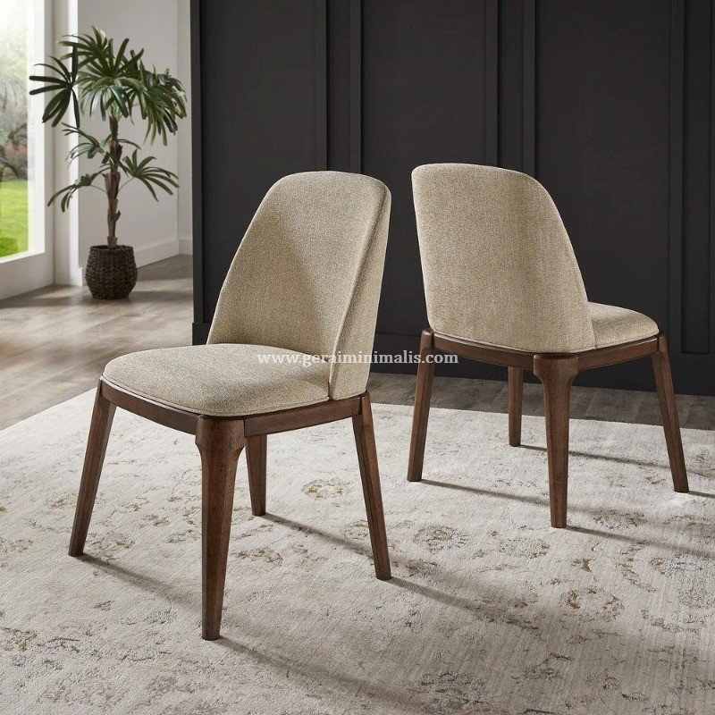 Kursi Cafe Minimalis Kayu Jati Upholstery Modern