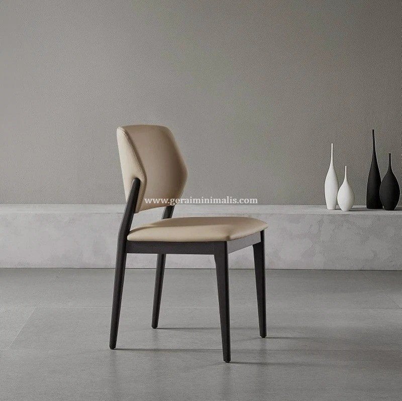Kursi Cafe Modern Kayu Jati Upholstery Minimalis