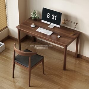 Meja Belajar Kayu Jati Laci Minimalis Austin
