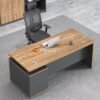Meja Kantor Direktur Modern Minimalis dengan Laci Office Desk Premium