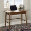 Meja Kerja Kantor Kayu Minimalis 2 Laci untuk Ruang Kerja Modern Scandinavia