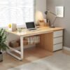 Meja Kerja Kantor Minimalis Industrial Simple