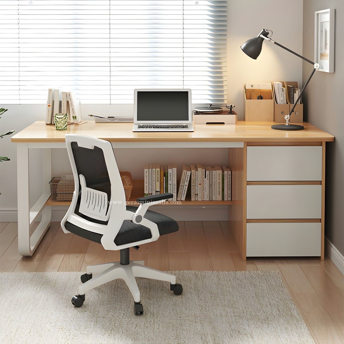 Meja Kerja Kantor Minimalis Industrial Simple (3)