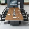 Meja Meeting Panjang 12 Orang Rapat Modern untuk Ruang Kantor