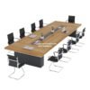 Meja Meeting Persegi Panjang Custom Kantor Untuk 10 Orang Meeting Minimalis