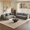 Set Sofa Ruang Tamu Kecil Minimalis Abu-Abu 32 Dudukan dan Meja
