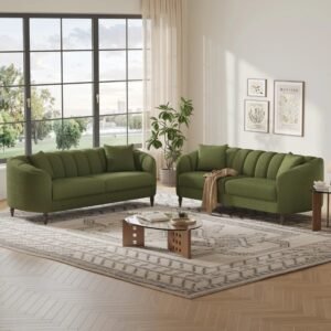Sofa Tamu Chenille Curved 32 Dudukan Model Modern