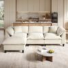 Sofa Tamu Minimalis Putih L Shape Model Modular Modern