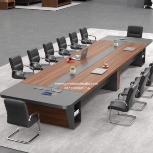 Meja Meeting Kantor Minimalis Modern Panjang Ruang Rapat