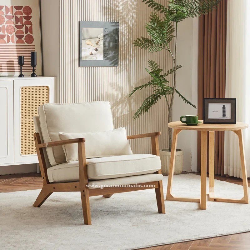 Kursi Sofa Santai Single Ruang Tamu Abela Kayu Jati (1)