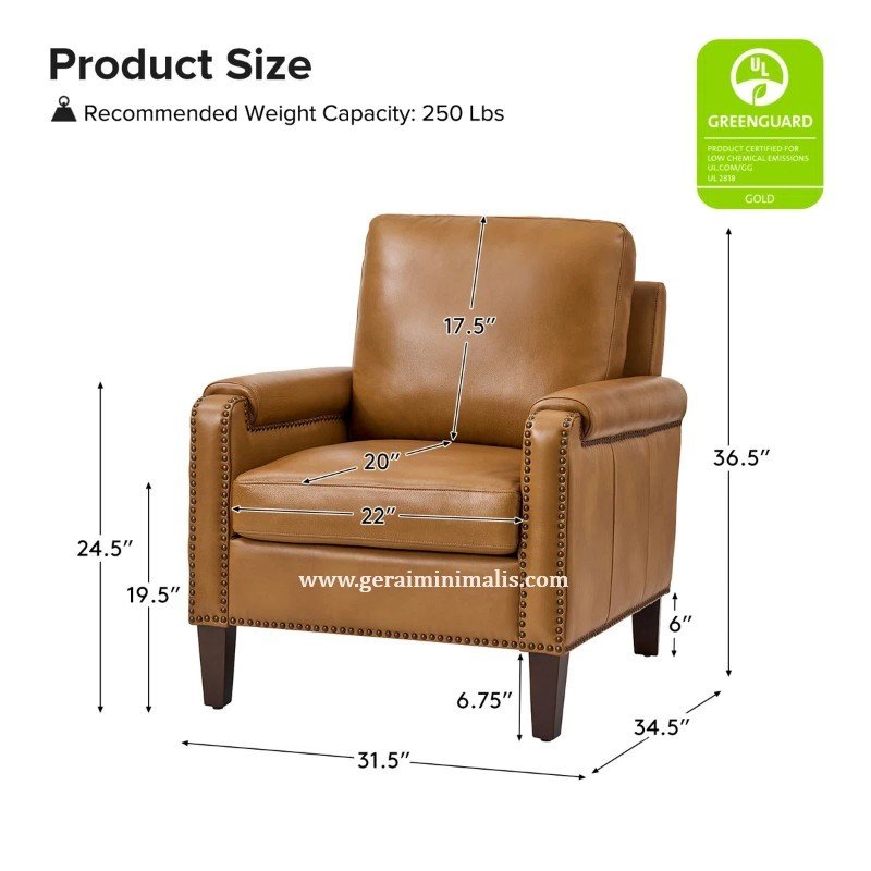 Kursi Sofa Single Seater Minimalis Parasela RuangTamu Santai (4)