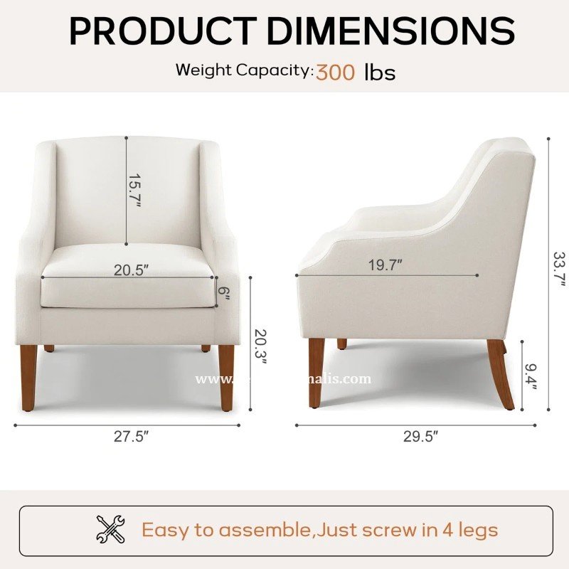 Sofa 1 Dudukan Single Minimalis Harcot Arm (3)