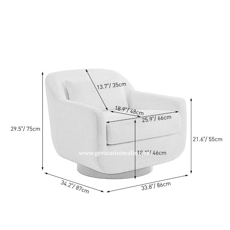 Sofa 1 Seater Minimalis Modern Ruang Tamu Santai Cindy (3)